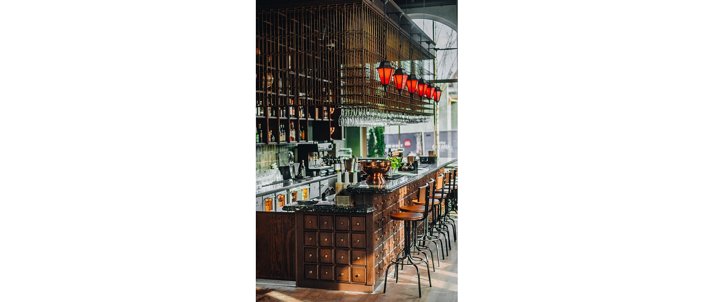 Innovative restaurant and bar design solutions, which creates an unforgettable experience for visitors.