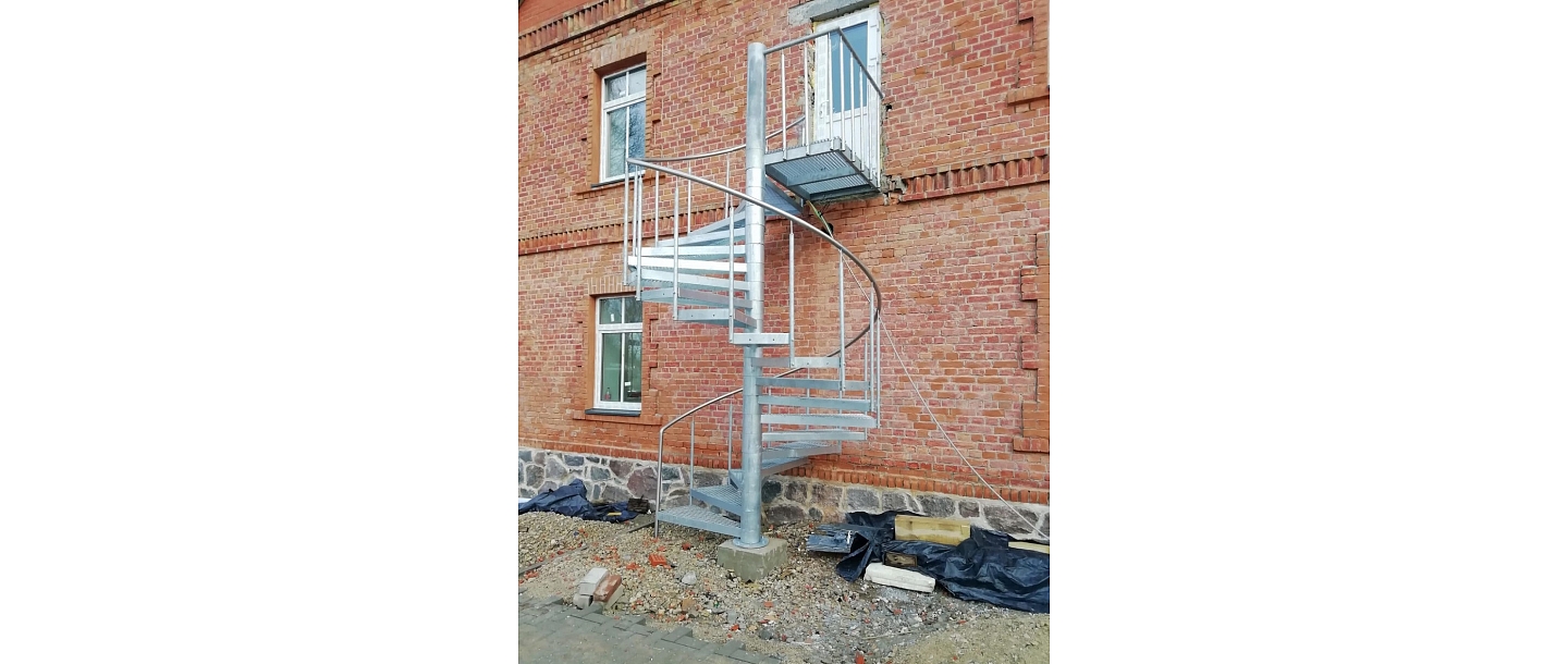 Metal stairs