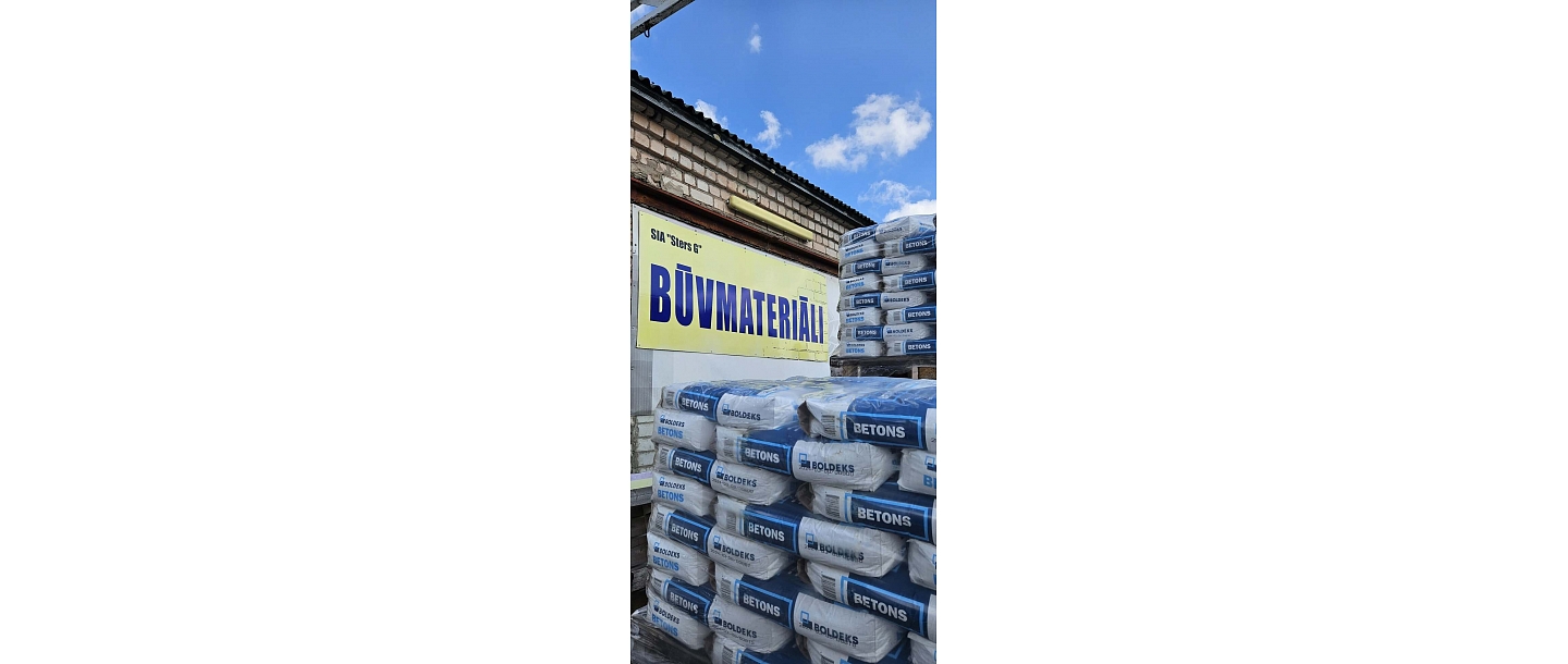 Building materials in the Sters G store