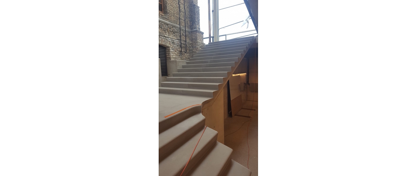 Concrete steps.