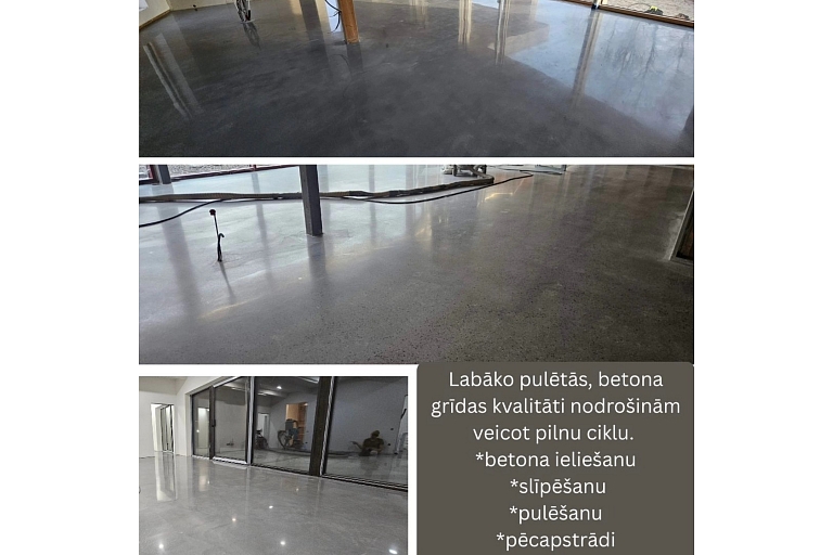 Concrete floor grinding and polishing