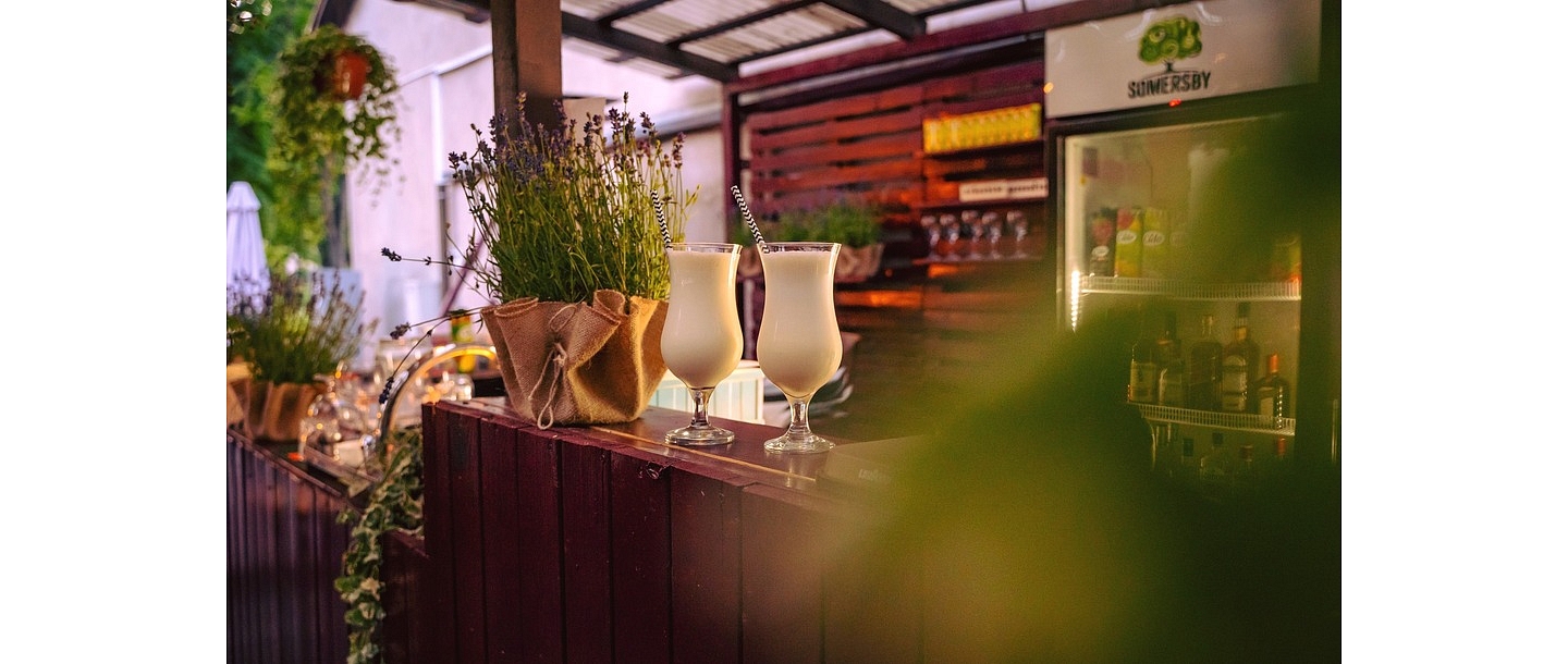 Cocktails at the restaurant