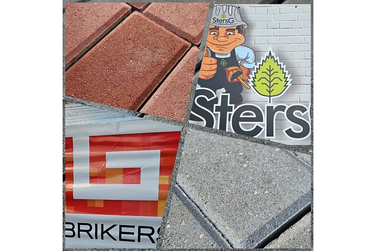 Paving stone and covering materials