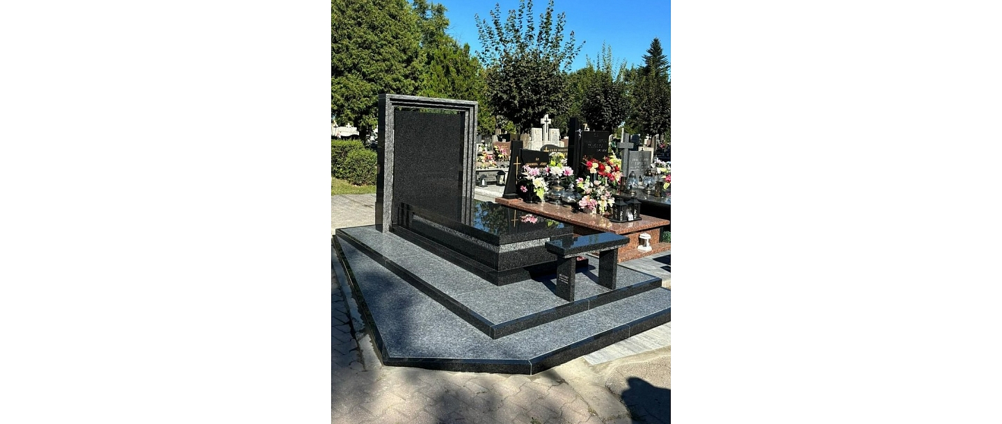 Granite monuments and curbs
