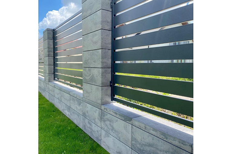 concrete elements for a fence