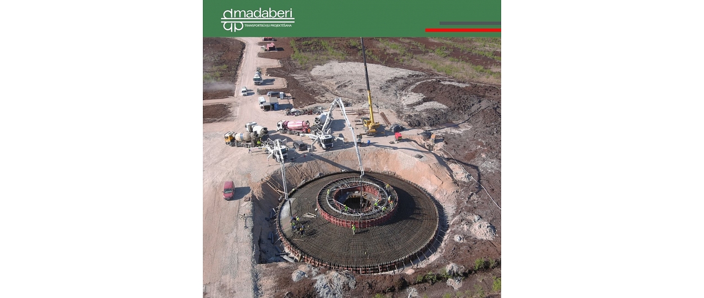 Uzsākti pamatdarbi jaunajā projektā – jau tiek uzstādīti augstas jaudas iekārtas un uzbūvēti pamati. Progresīvi risinājumi ar modernām tehnoloģijām.