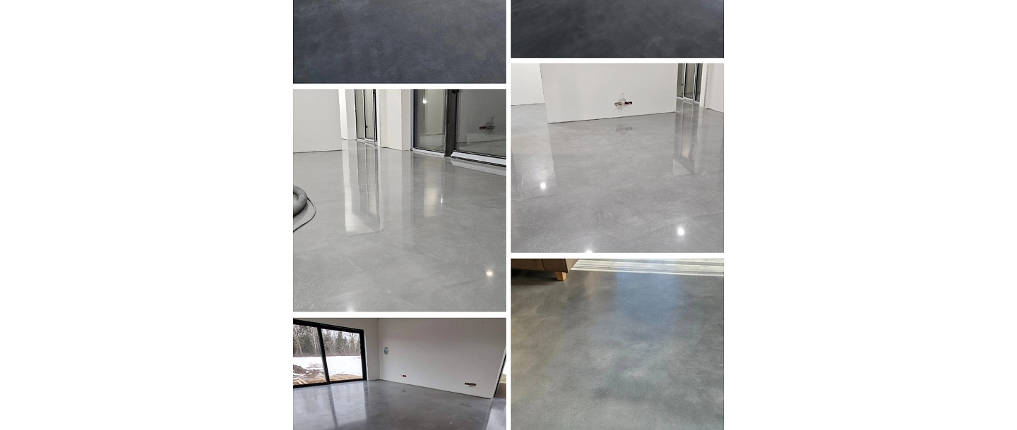 Polished concrete floor