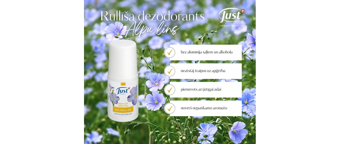 JUST Alpu linu rullīša dezodorants