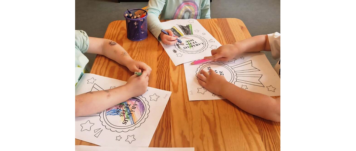 Creative lesson in kindergarten.