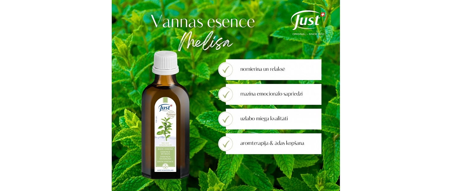 JUST lemon balm bath essence