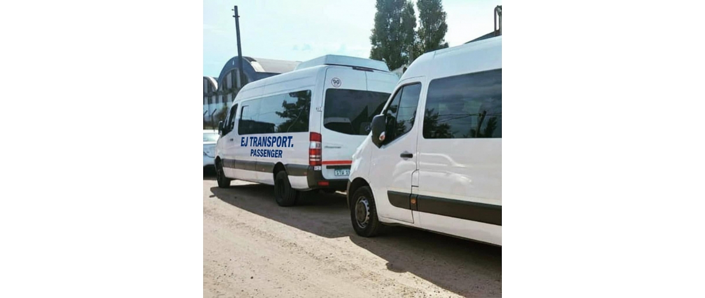 Транспортировка на микроавтобусе до зоны отдыха