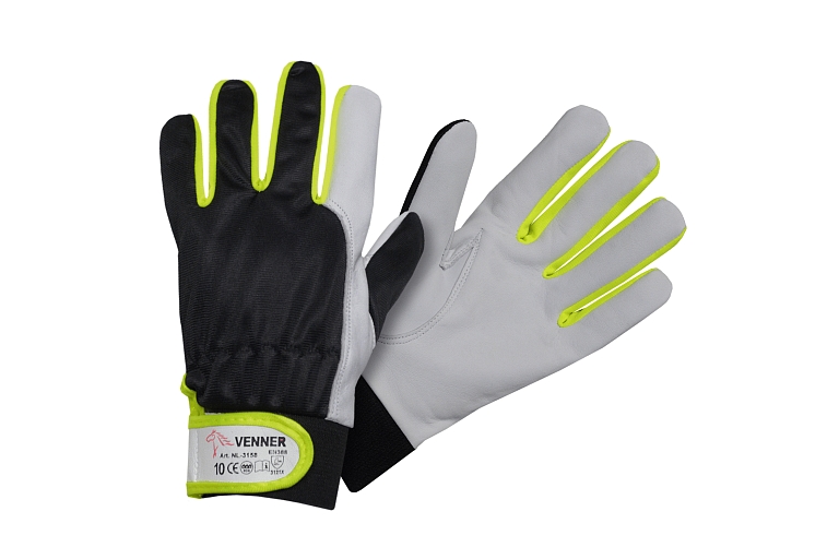 Кожаные рабочие перчатки