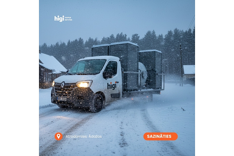 Delivery in the snow in any conditions.