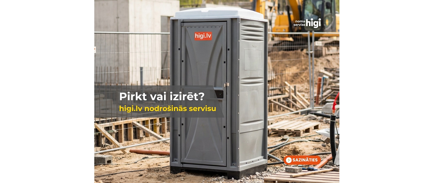 Iegādājies vai iznomā tualeti.