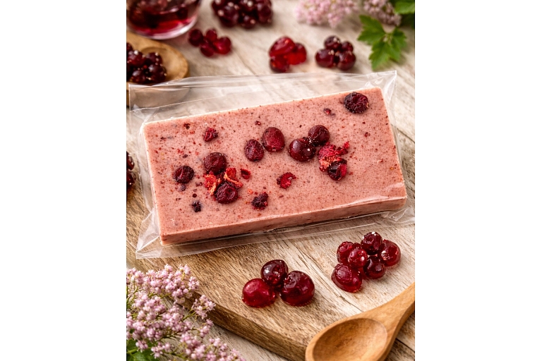 Cranberry bar with berries – a natural and healthy snack