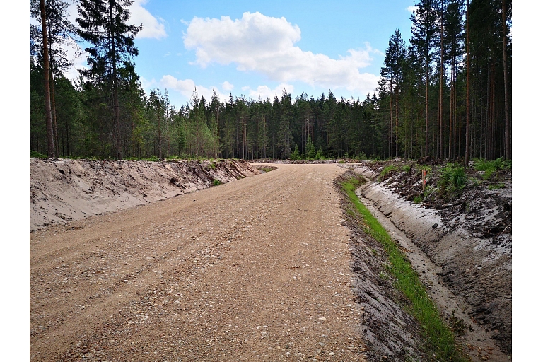 
gravel road construction