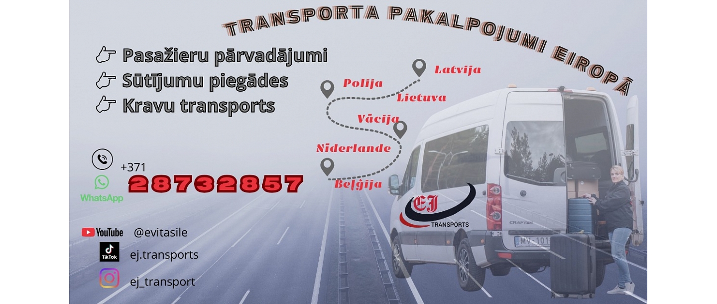 Pasažieru mikroautobusu transports uz Eiropu