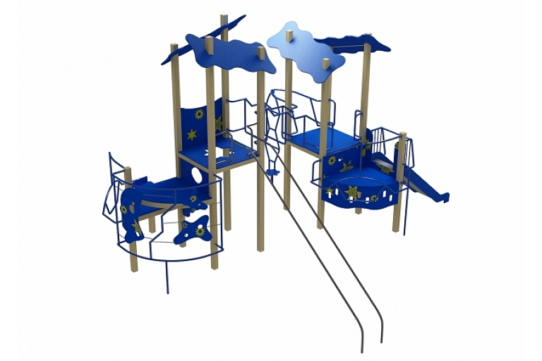 Powder coating of playgrounds