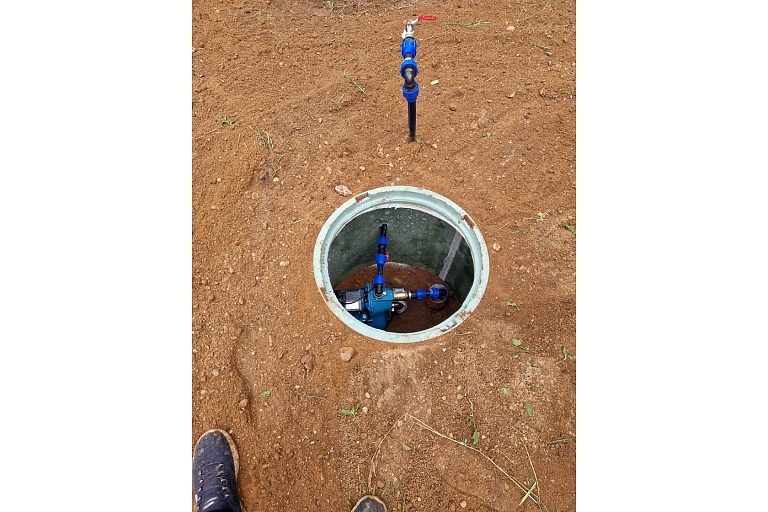 Water-pipe and sewerage
