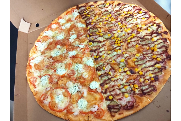 Various pizzas