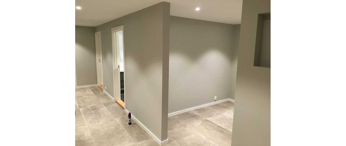 Hallway after finishing