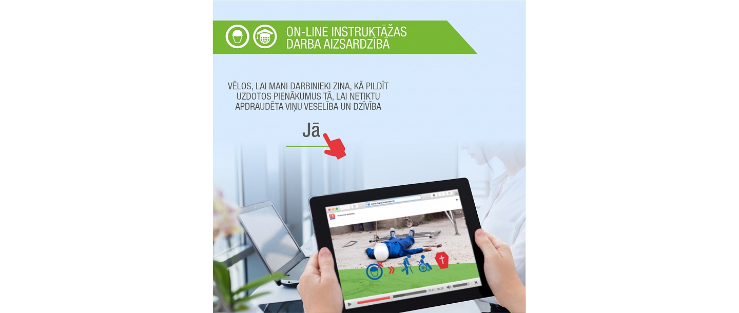 On-line instruktāžas darba aizsardzībā