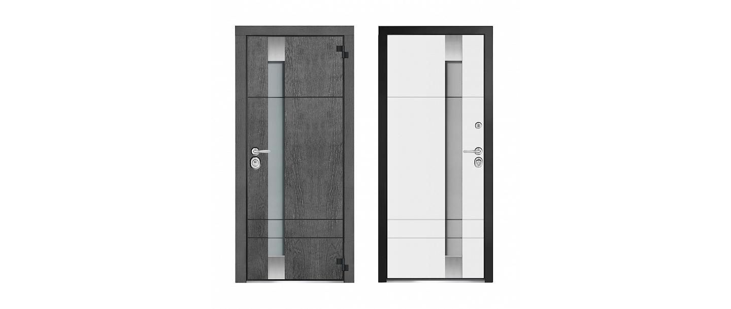Exterior doors with glass