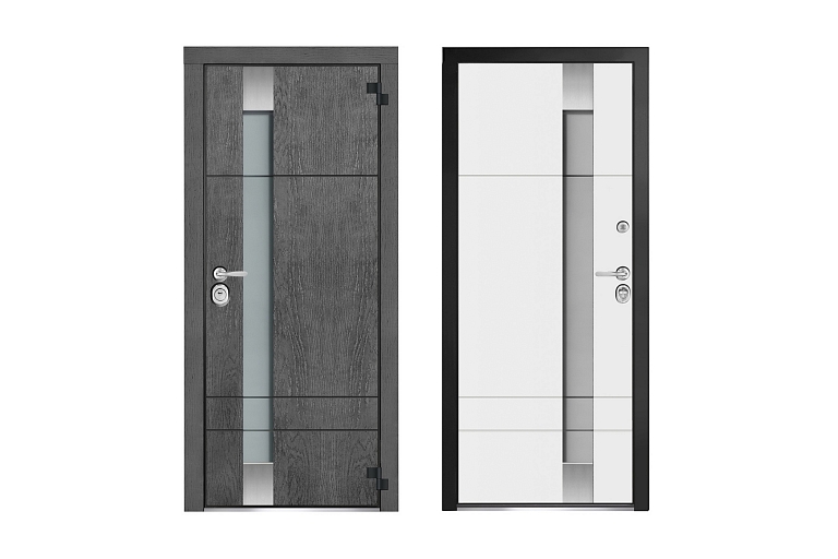 Exterior doors with glass