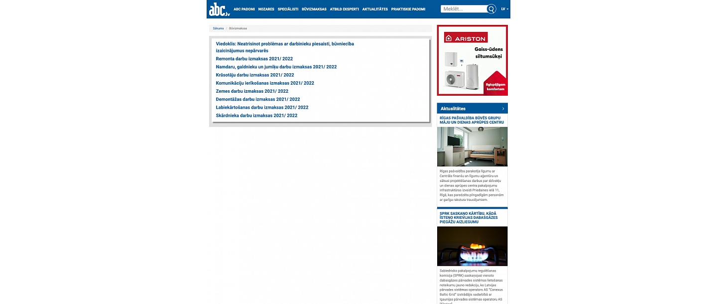 abc.lv construction costs