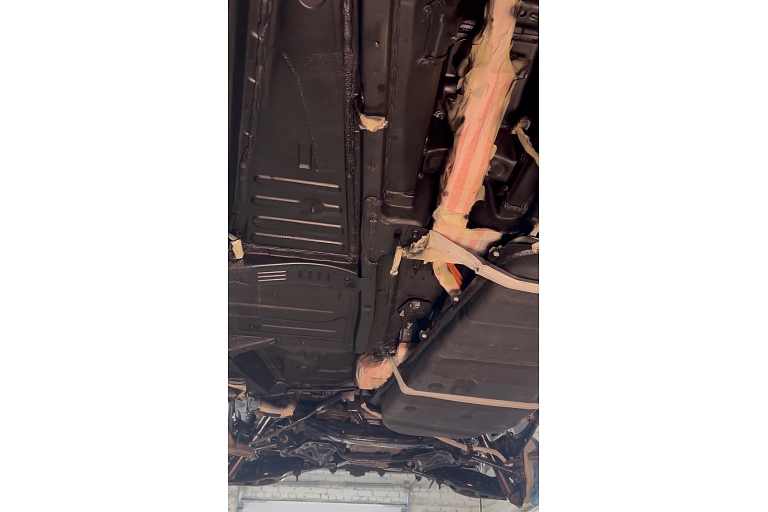 Detalizēts CryoCar aizsargājošā aerosola uzklāšanas skats