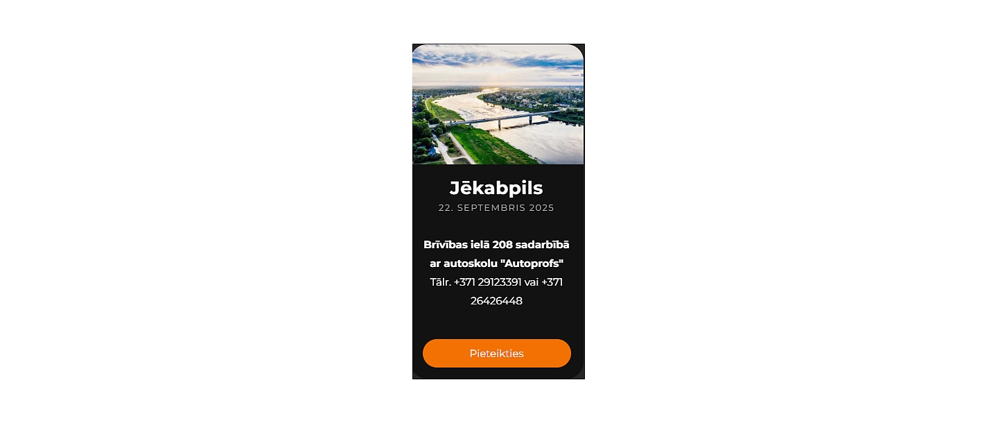 ADR autovadītāju kursi Jēkabpilī