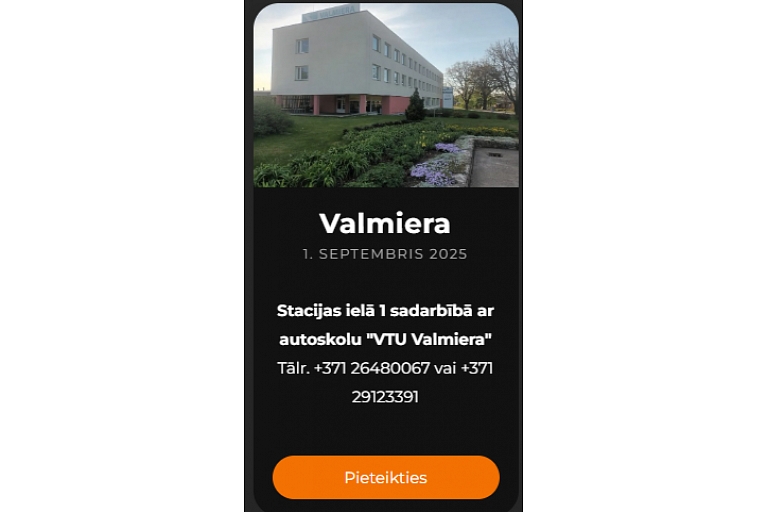 ADR autovadītāju kursi Valmierā