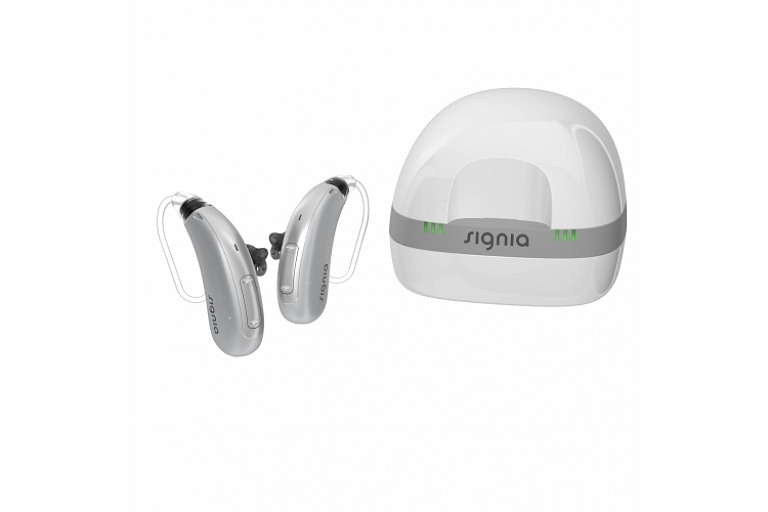Rechargeable behind-the-ear hearing aid