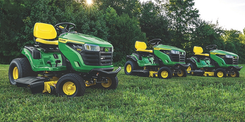 John Deer representative in Latvia. Lawnmower tractors