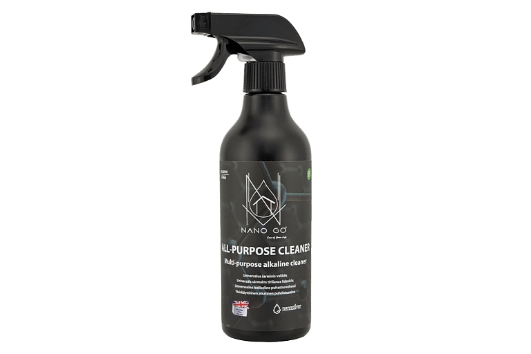 Universal cleaner with nano silver, effective in various places.