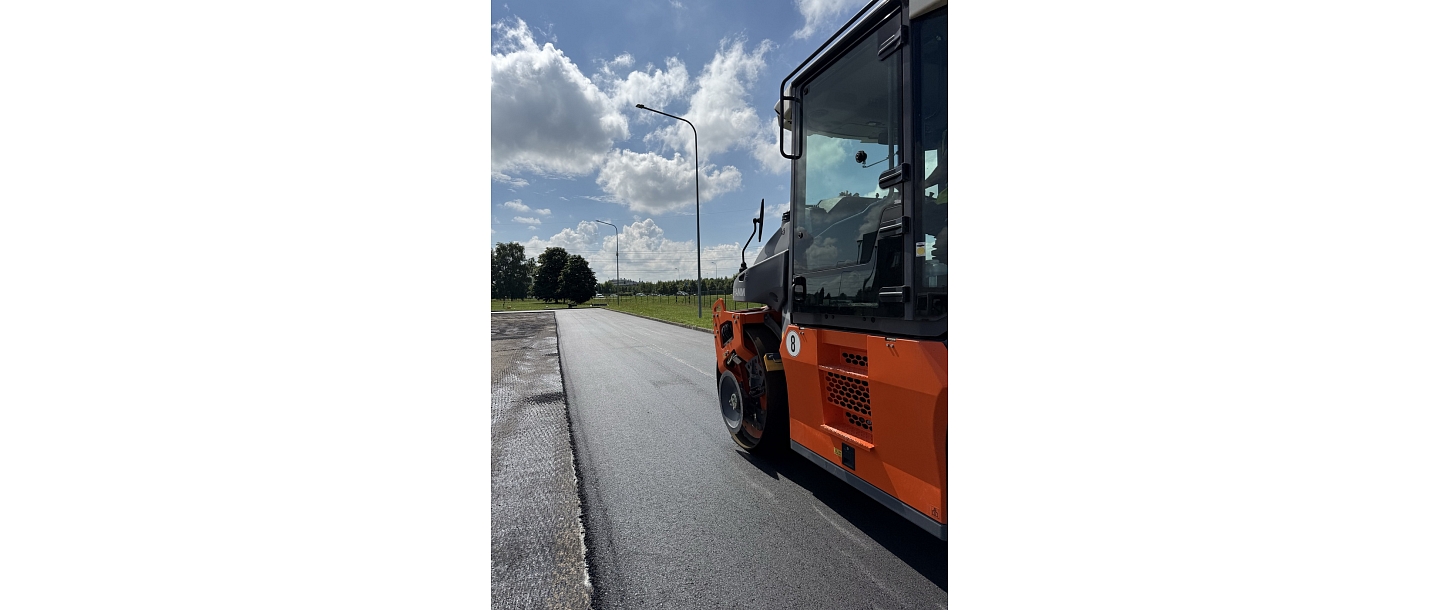 Resurfacing of asphalt in a parking lot