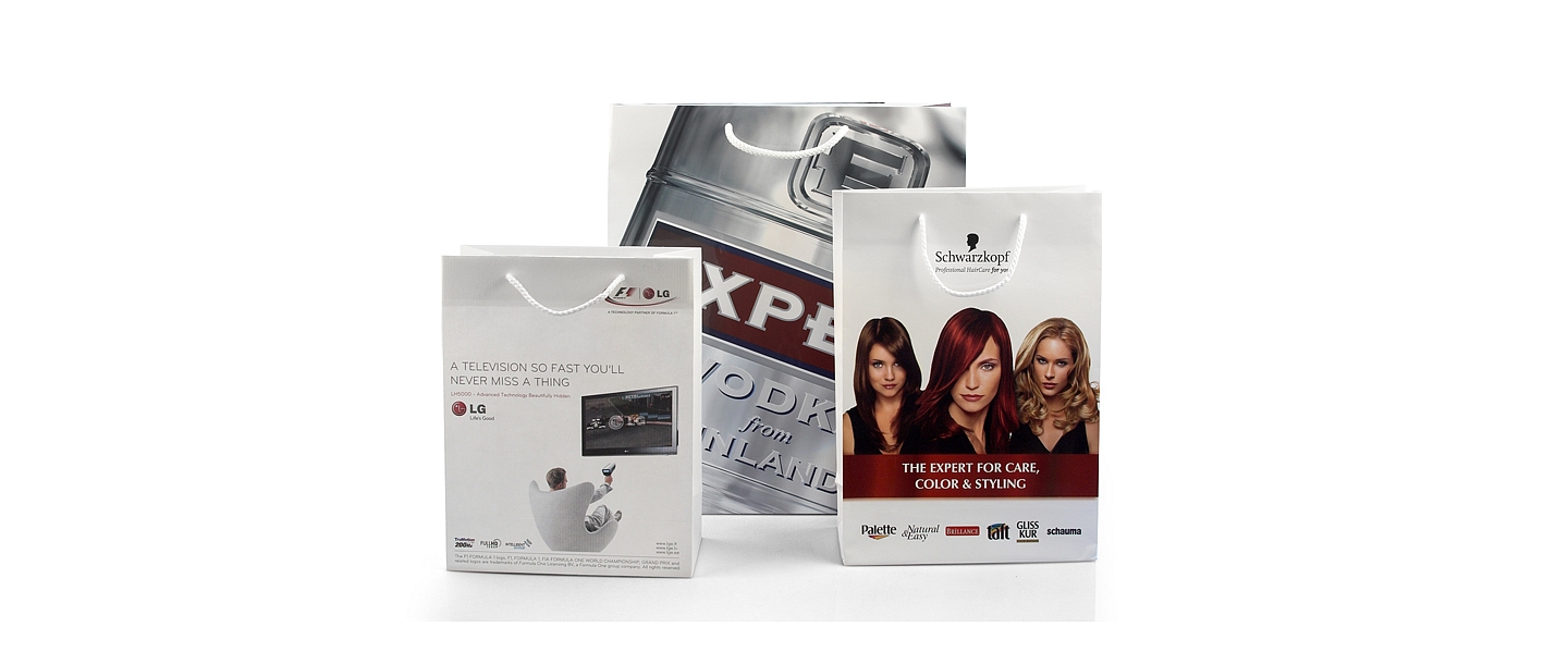 Elegant paper bags with handle