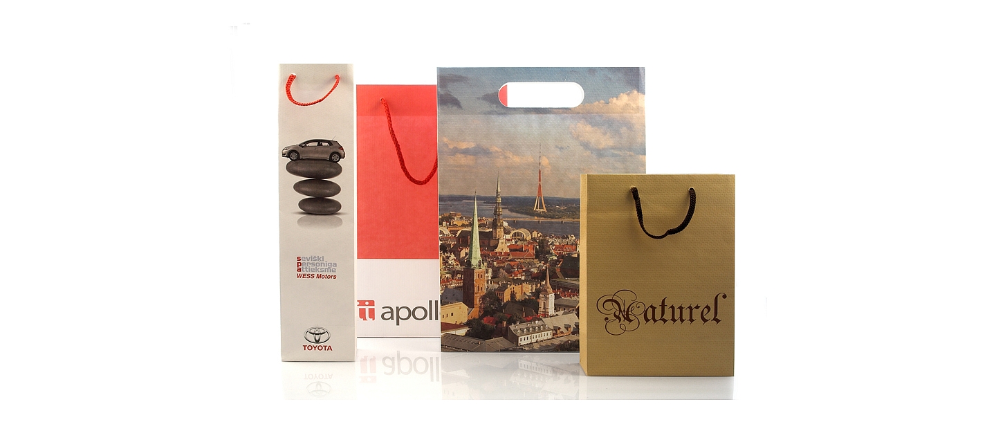 Paper bags with prints