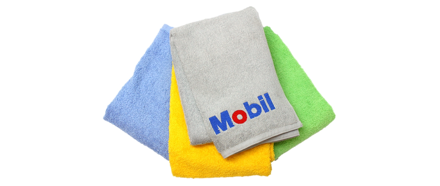 Embroidery on towels