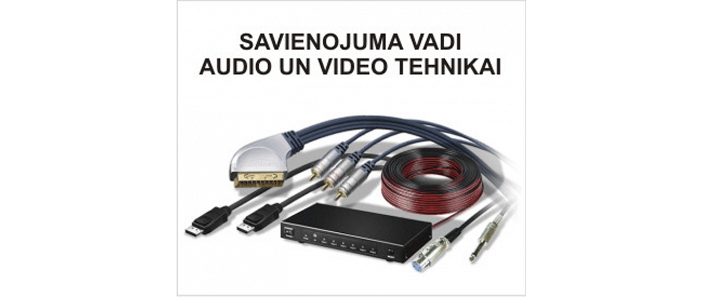 Savienojuma vadi audio un video tehnikai