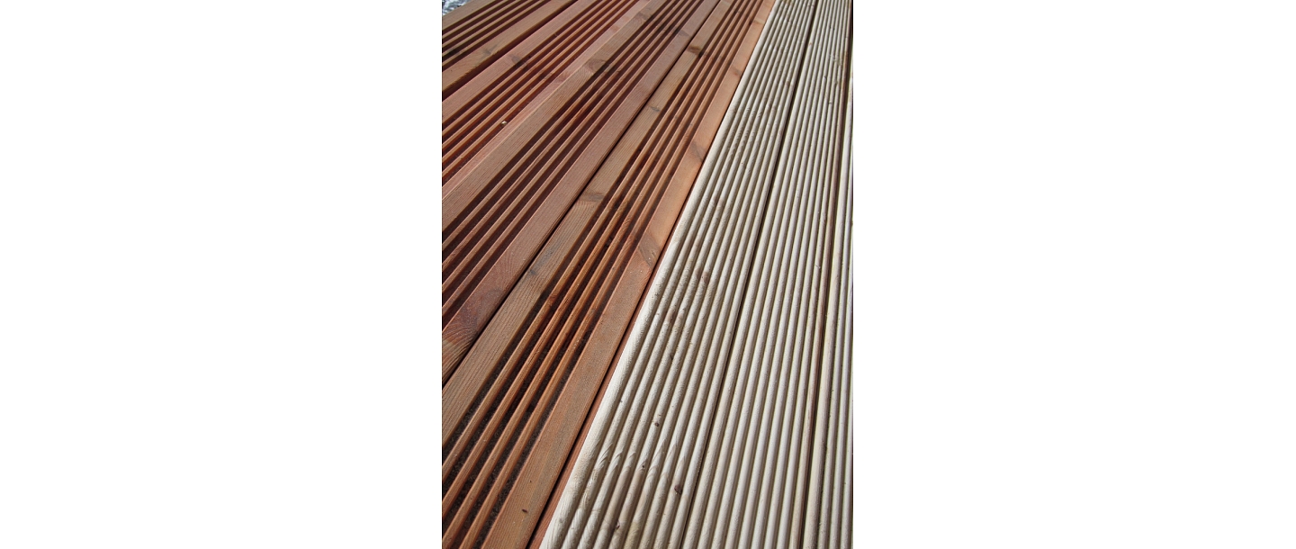 Impregnated terrace boards