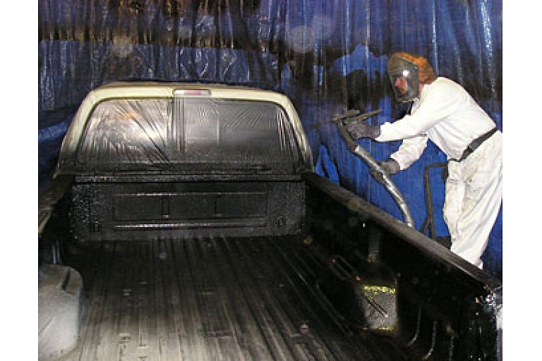 Coating of automobile cargo boxes