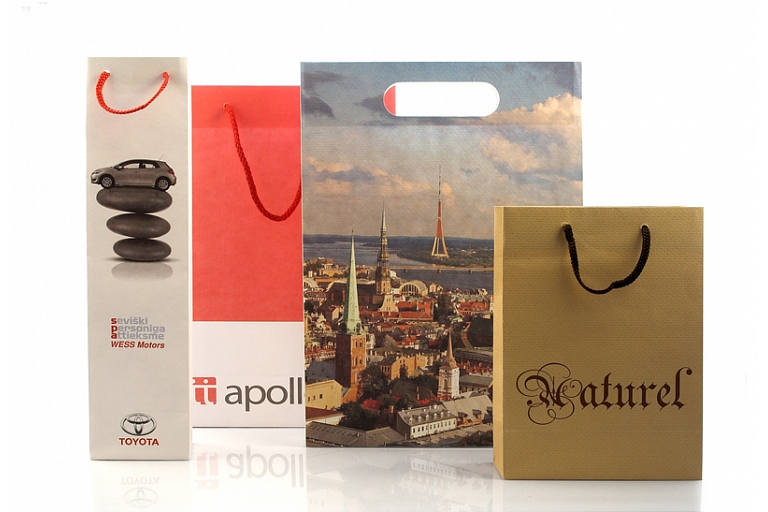 Paper bags with prints