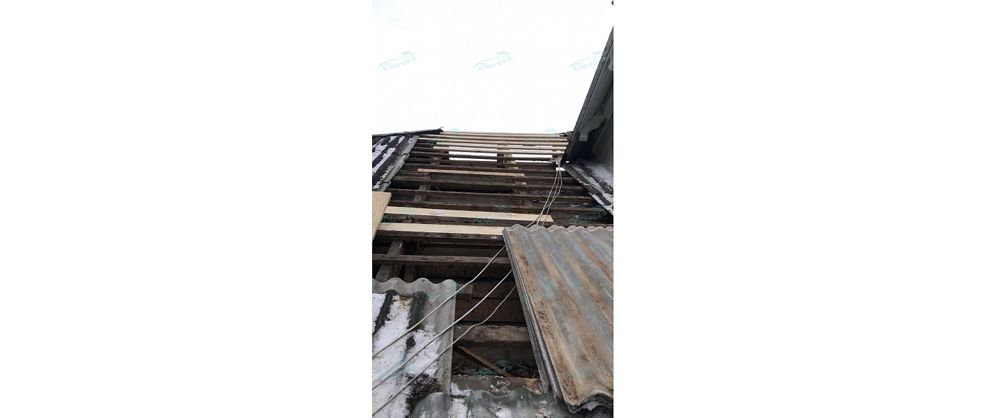 Azbesta šīfera remonts