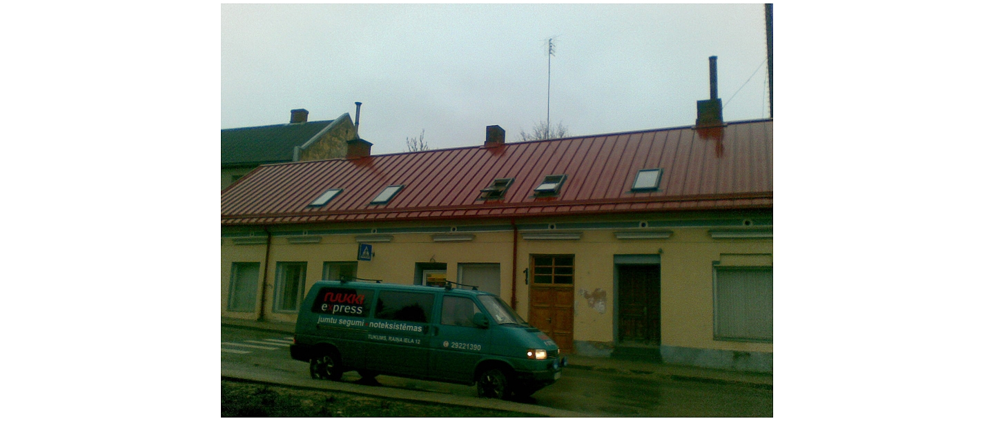 Rolled profile roofs, velux skylights