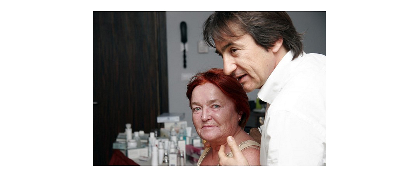 
Facial cleansing with fruit acids