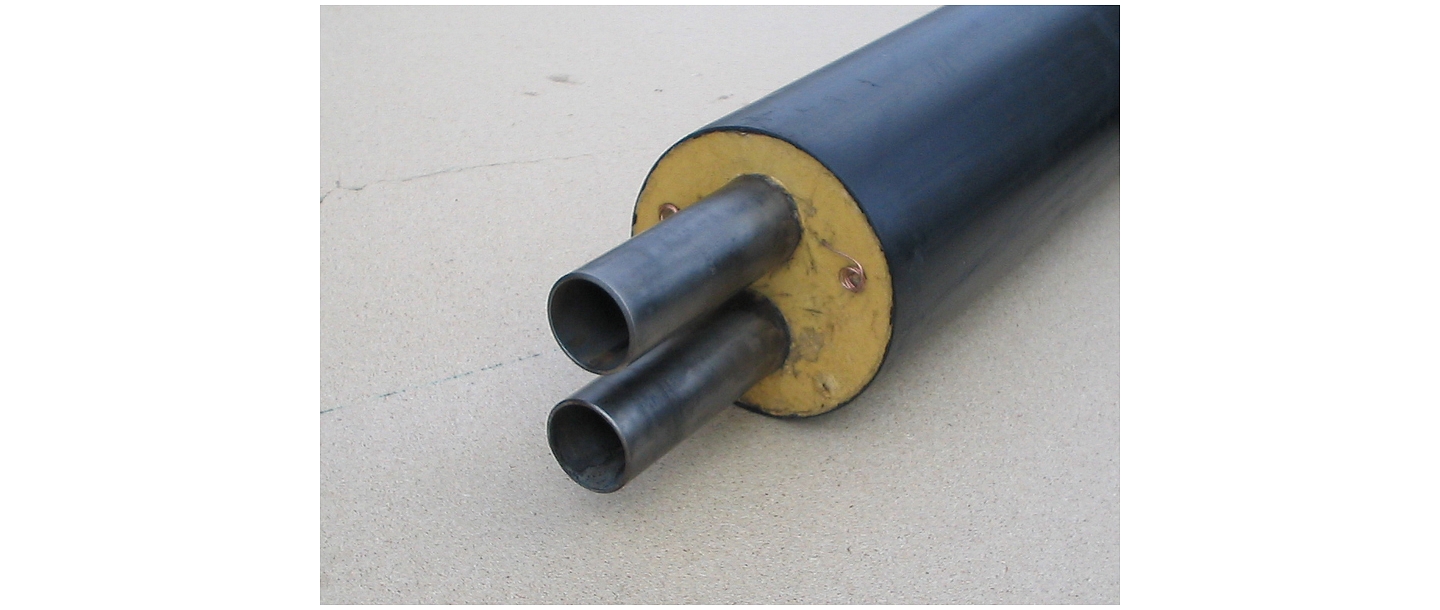 Insulated double pipes, manufacture of insulated double tubes