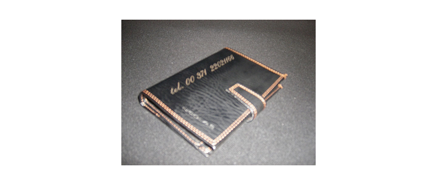 Advertising souvenir with print