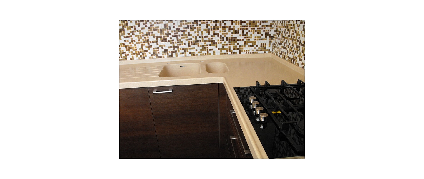 Design of a work surface in the kitchen, delivery