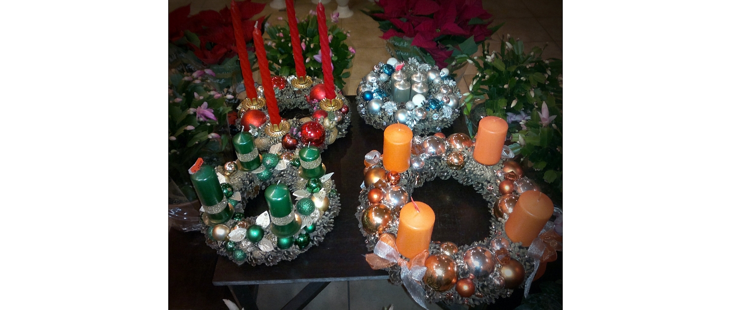 Adventes vainagi dāvanām Jelgavā